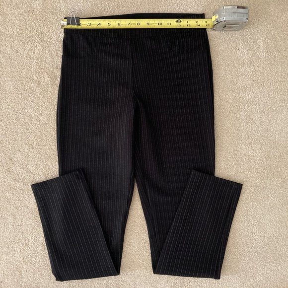 Max Studio Pull-On Pin Stripe Pants + Coldwater Creek Tee - Picture 7 of 8